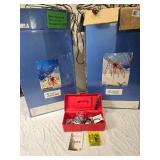 Lot of 2 Used Woodland Lighted and Motion Doe Christmas Decorations