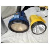 Empty Roundup Jug, Flashlights, Small Shovels