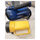 Empty Roundup Jug, Flashlights, Small Shovels