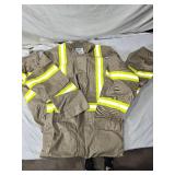 Lakeland Fyrban Flame-Resistant Coverall with Reflective Stripes Meets NFPA 2112-2012 standards Size L