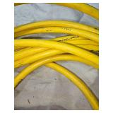 Heavy Duty Yellow Extension Cord with Clear Plug Ends