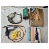 Old Drills, Drill Bits, and Painting Supplies