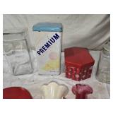 Decorative Tins, Jars, and Vases