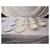 Assorted Ceramic Dinner Plates and Bowls