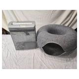 Royal HT600X Paper Shredder and Gray Wool Cat Cave