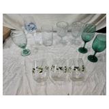 Glasses Including Vintage Patterned