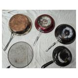 Frying Pans and Mesh Splatter Screen