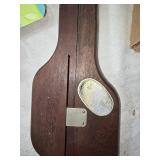 Craft Supplies with Yarn, Patterns, and Cross-Stitch Pillow