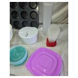 Kitchenware with Bakeware, Containers, and Grinder