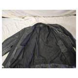2 Jackets: Black Leather Size 42 and Firefighter