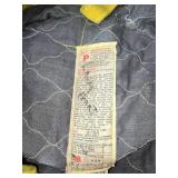 2 Jackets: Black Leather Size 42 and Firefighter