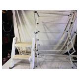 Foldable Laundry Drying Rack and Two-Step Stool