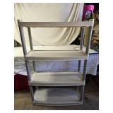 4-Tier Plastic Shelving Unit