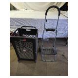 Olympia Tools Pack-N-Roll Folding Mesh Cart and Portable Collapsible Chair