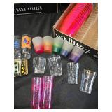 Glassware Including Beverage Glasses and Shot Glasses