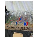 Glassware Including Beverage Glasses and Shot Glasses