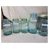 Vintage National Pressure Cooker and Vintage Ball Mason Jars