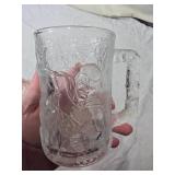 Glassware Including Batman Forever Mug, Pink Glass Bowl, and Lead Crystal Vase
