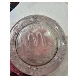 Glassware Including Batman Forever Mug, Pink Glass Bowl, and Lead Crystal Vase