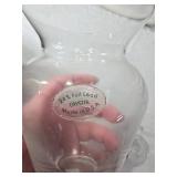 Glassware Including Batman Forever Mug, Pink Glass Bowl, and Lead Crystal Vase