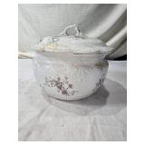 Antique A.J. Wilkinson Semi Porcelain Chamber Pot with Lid