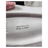 Hand Painted Italian Ceramic Serving Dishes Fish and Carrots