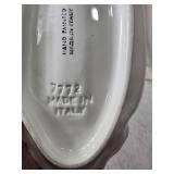 Hand Painted Italian Ceramic Serving Dishes Fish and Carrots