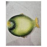 Hand Painted Italian Ceramic Serving Dishes Fish and Carrots