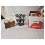 Cookbooks, Spice Rack, and Limited Edition Cookie Tin