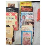 Cookbooks, Spice Rack, and Limited Edition Cookie Tin