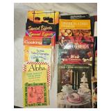 Cookbooks, Spice Rack, and Limited Edition Cookie Tin