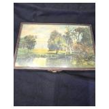 Floral Jewelry Box, Tin Box, and Wood Box