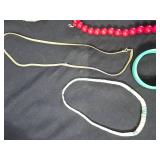 Mixed Jewelry Including Necklaces, Bracelets, and Earrings