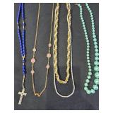 Vintage Jewelry Including Necklaces, Bracelets, and Earrings