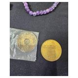 Vintage Jewelry with Necklaces, Bracelets, and Coins