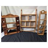 Wooden Hanging Wall Shelves