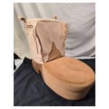 Cowboy Boot Doll Chair and Metal Wire Two-Tier Shelf Set