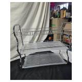 Cowboy Boot Doll Chair and Metal Wire Two-Tier Shelf Set