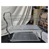 Cowboy Boot Doll Chair and Metal Wire Two-Tier Shelf Set