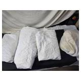 Twin-Size Quilted Mattress Pads