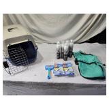 Pet Grooming Supplies and Small Pet Carrier