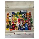 Storage Case with Assortment of Toy Cars and Figures