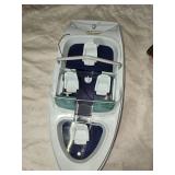 Lot of Vintage Toys: Ertl Tin Toy Trailer, Metal Lunchbox, and Aviva Fishin