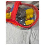 Collection of Mega Bloks Building Sets in Carry Bags
