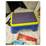 Huge Lot of Toys Playskool Puzzle, Fisher Price Apple, and Beauty and the Beast Poster