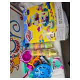 Huge Lot of Toys Playskool Puzzle, Fisher Price Apple, and Beauty and the Beast Poster