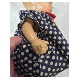 Lot of "Genuine Twins" Porcelain Dolls and Plush Doll in Polka Dot Dress