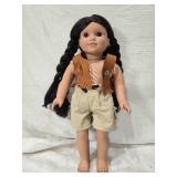 Vintage Pleasant Company Doll with Braided Hair and Fringe Vest