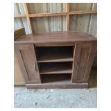 Wooden Entertainment Console Cabinet and Coffee Table