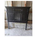 Black Wooden Headboard with Frame